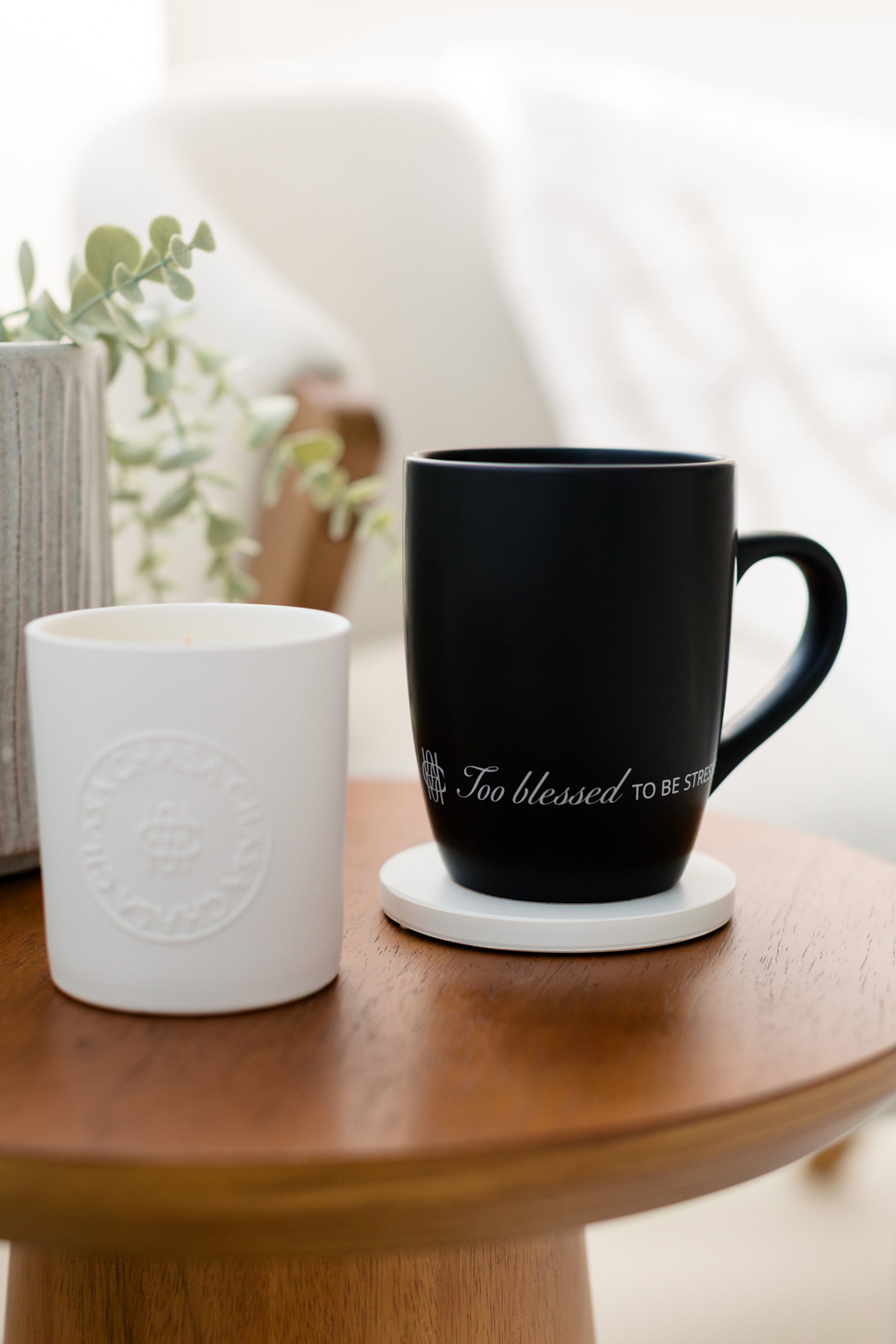 Too Blessed Mug - Black