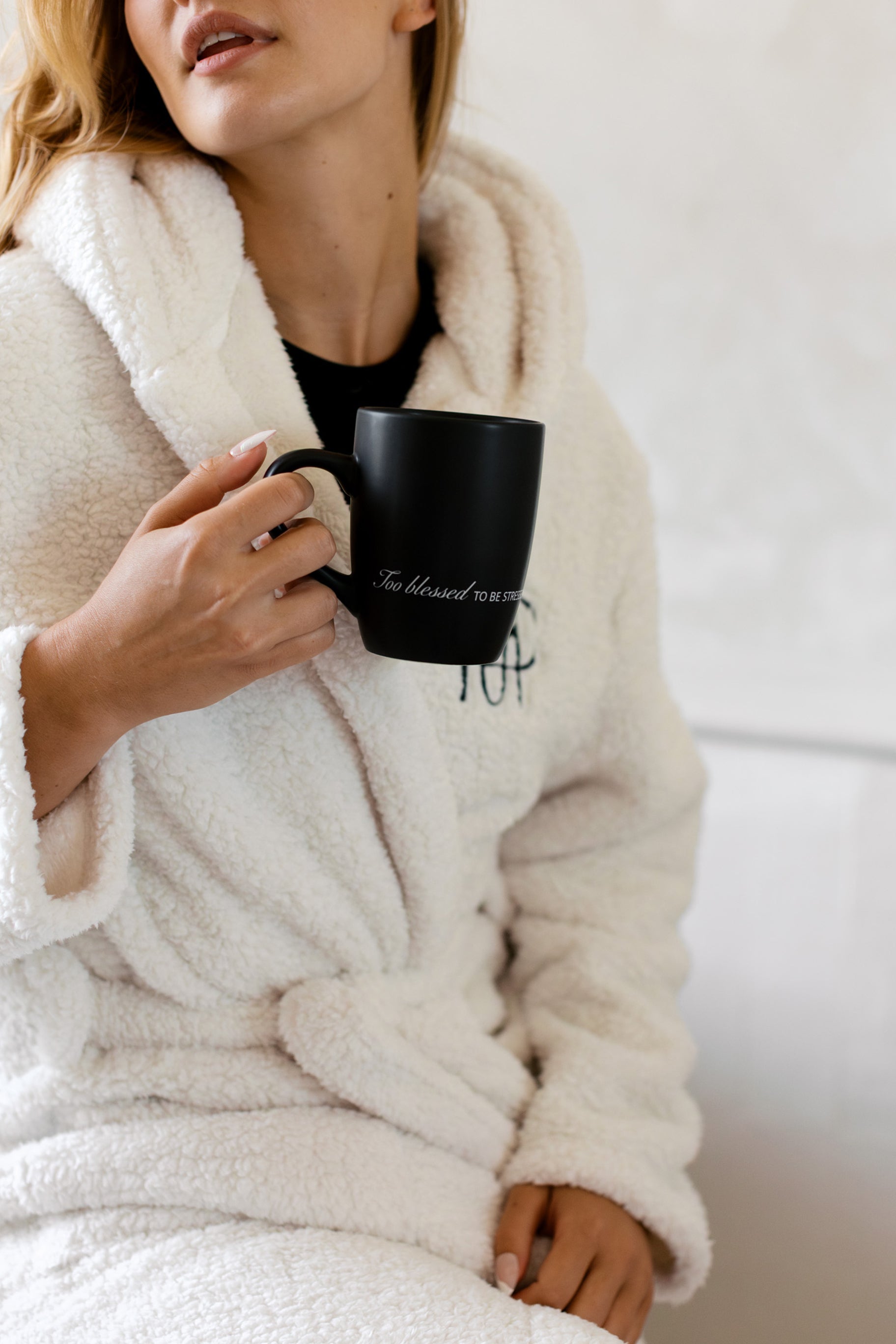 Too Blessed Mug - Black