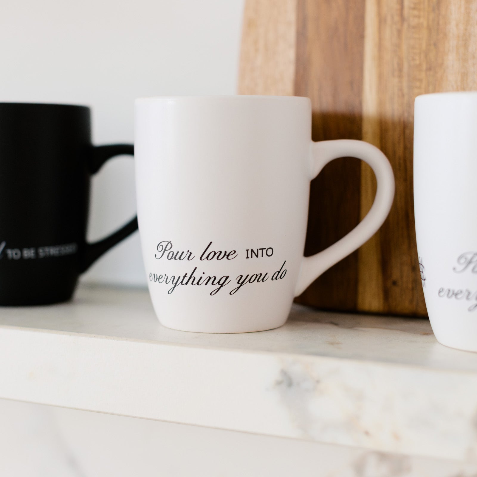 Pour Love Mug - White