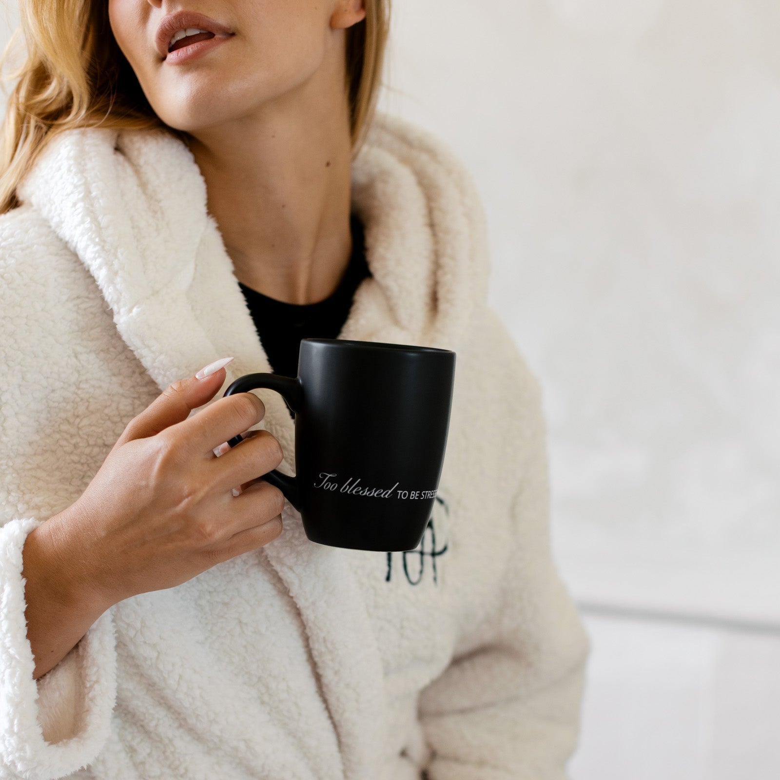 Too Blessed Mug - Black