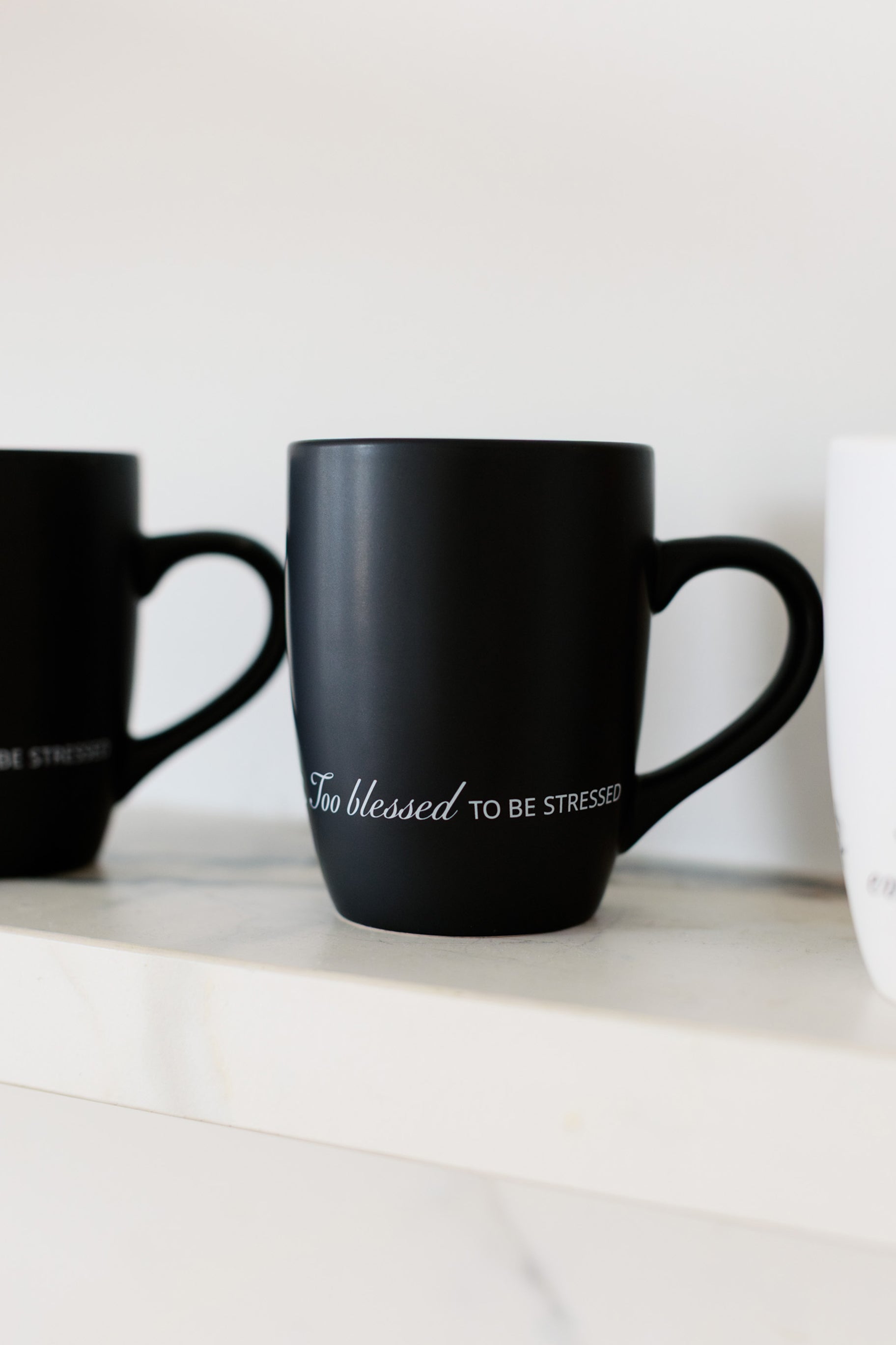 Too Blessed Mug - Black