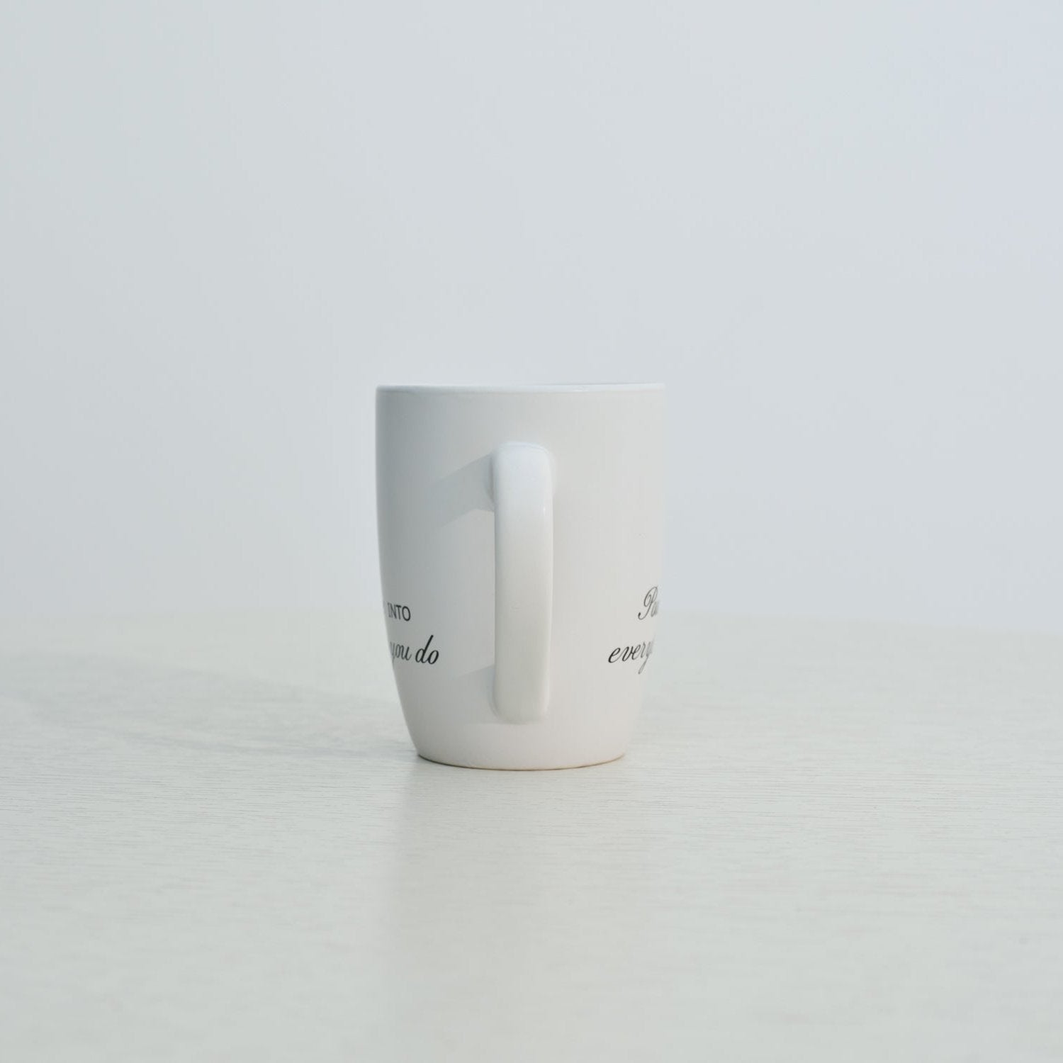 Pour Love Mug - White