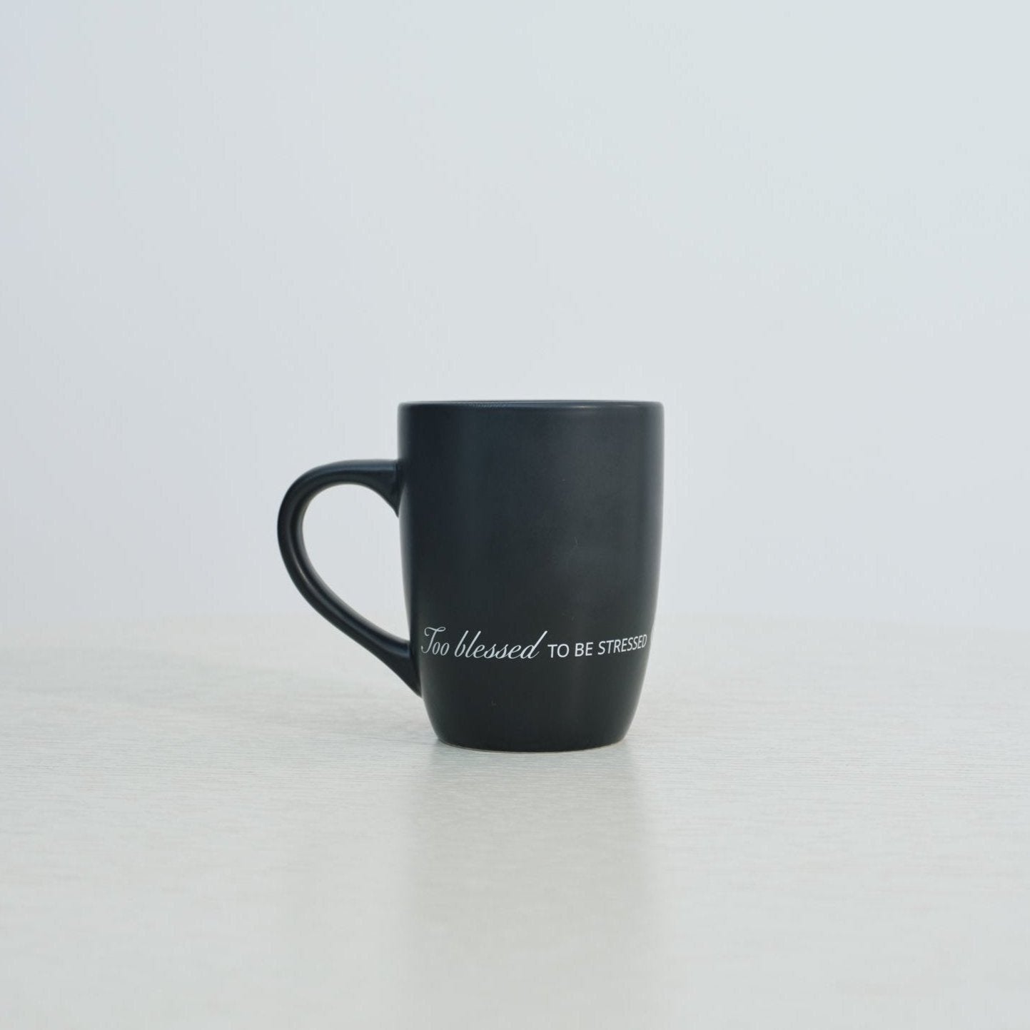 Too Blessed Mug - Black