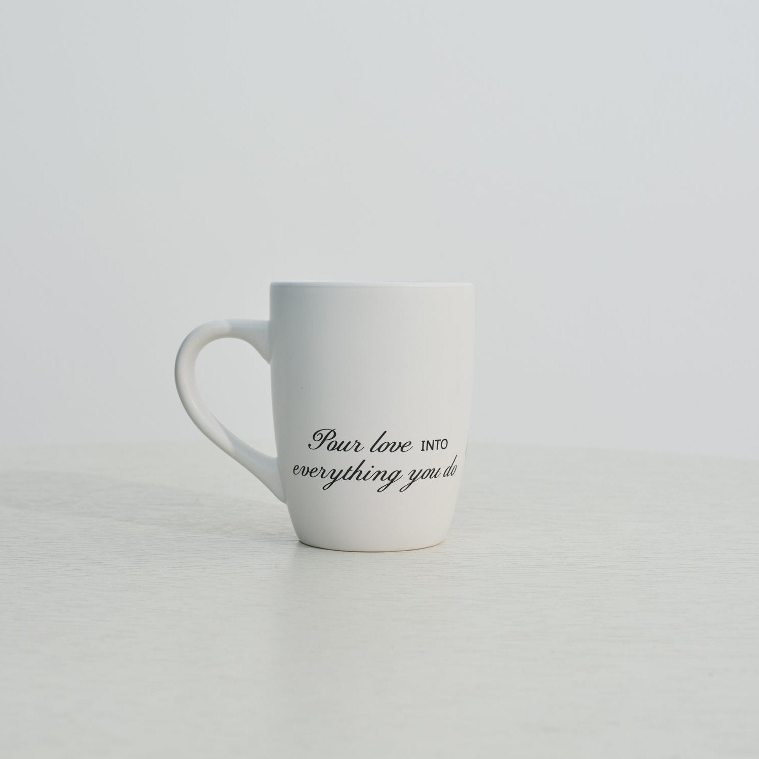 Pour Love Mug - White