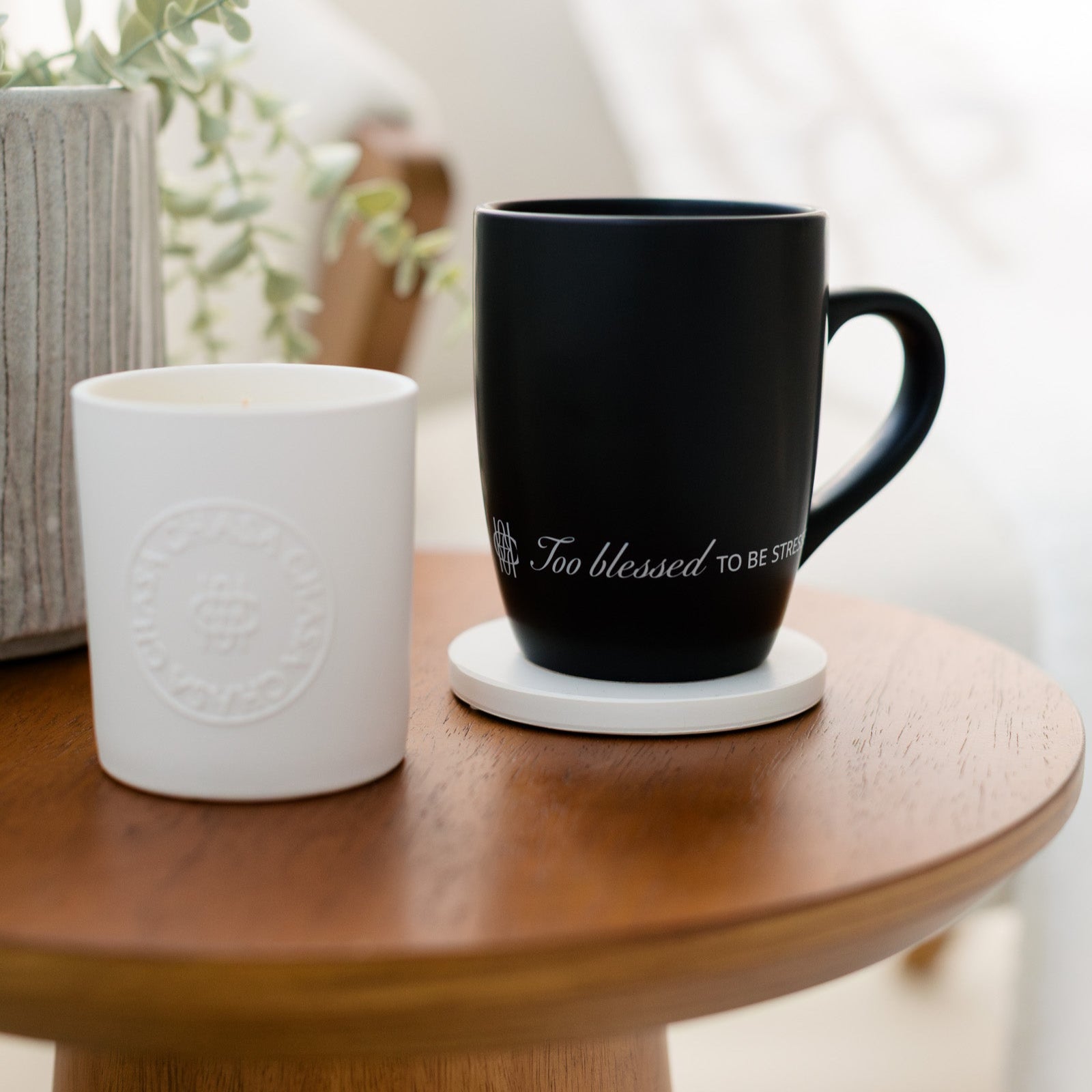 Too Blessed Mug - Black